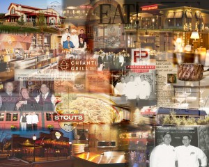Photo collage of 3 restaurant brands and the owners