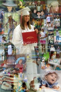 Photo collage of 8th grade graduation