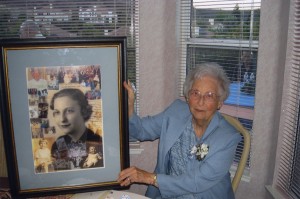 Picture of 90th birthday collage with the gift recipient
